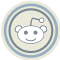 Reddit AntiqueWhite icon