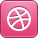 dribbble PaleVioletRed icon