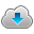 Cloud, download, download on DimGray icon