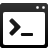 Shell, window, App Black icon