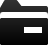 Minus, Folder Black icon