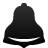 bell Black icon