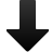 Arrow, Bottom Black icon