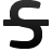Font, strokethrough Black icon