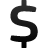 cur, Dollar Black icon