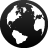 globe Black icon