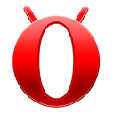 Opera, Android, mini Black icon