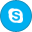 Skype, variation DeepSkyBlue icon