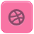 dribbble HotPink icon