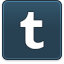 Tumblr, Shadow DarkSlateGray icon