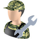 serviceman Black icon