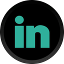 Linkedin Black icon