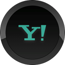 yahoo Black icon