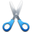 scissors Black icon