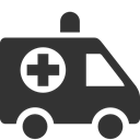 Ambulance DarkSlateGray icon