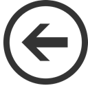 Left, round DarkSlateGray icon