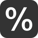 percentage DarkSlateGray icon