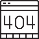 Multimedia, 404 Error, Browser, interface, computing Black icon