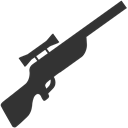 sniper, Rifle Black icon