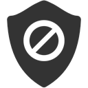 Restriction, shield DarkSlateGray icon