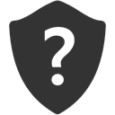shield, question DarkSlateGray icon