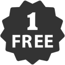 One, free DarkSlateGray icon