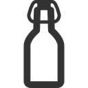 Bottle, soda Black icon