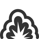 Smoke, Explosion DarkSlateGray icon