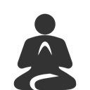 meditation, Guru DarkSlateGray icon