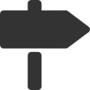 Signpost DarkSlateGray icon