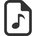 Audio, File DarkSlateGray icon