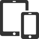 Tablet, smartphone DarkSlateGray icon
