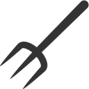 pitchfork Black icon