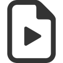 video, File DarkSlateGray icon
