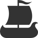 viking, ship DarkSlateGray icon