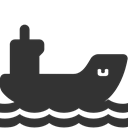 ship, cargo DarkSlateGray icon