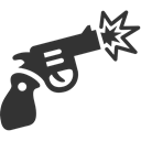 Gun, firing DarkSlateGray icon