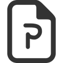 powerpoint DarkSlateGray icon