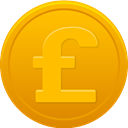 pound, coin Orange icon