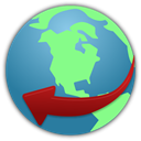 Service, globe SteelBlue icon