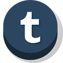 Tumblr, Buttonz DarkSlateGray icon