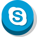 Skype, Buttonz DarkTurquoise icon