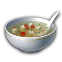Recipe, soup Black icon