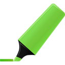 highlightmarker, green Black icon