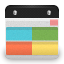 Android, Calendar Black icon