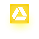 drive, glow, yellow, google Khaki icon