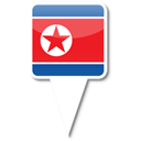 north, Korea Black icon