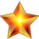 star, xmas DarkRed icon