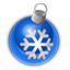 christmas, ornament, instatuts RoyalBlue icon