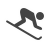 Skiing DarkSlateGray icon